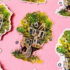 Sticker Cabane dans les Arbres