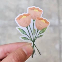 Sticker Bouquet de Coquelicot