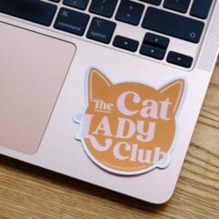 Sticker The Cat Lady Club