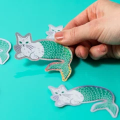 Sticker Mermaid Cat