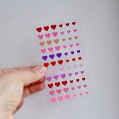 Stickers Coeurs Camaieu de Roses