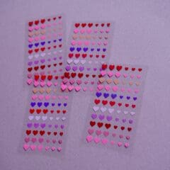 Stickers Coeurs Camaieu de Roses