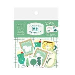 Stickers Flocons Vintage Verts