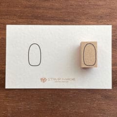 Tampon Japonais Cadre Oval