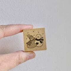 Tampon Japonais Marle et le Bonhomme de Neige