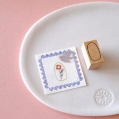 Tampon Japonais Cadre Oval