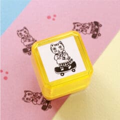 Tampon Pré-encré Chat Skateur - Yumi Kitagishi