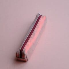 Trousse en Daim Ruby Irisé