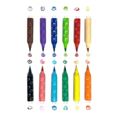 Snoopy - Set de Crayons Pinceau + Tampon