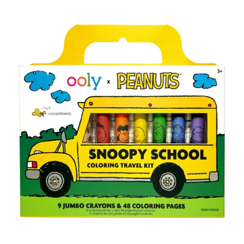 Snoopy School Bus - Travel Kit de Coloriage