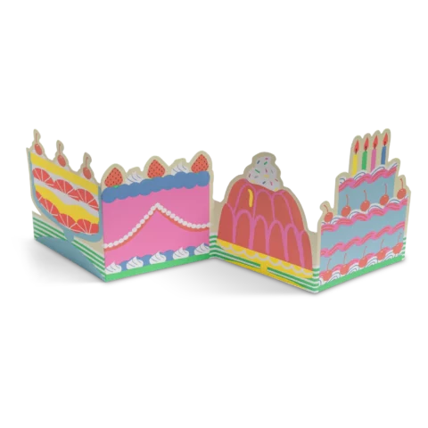 Carte Concertina Birthday Cake and Jelly