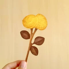Carte Japonaise Fleur de Sablé Chocolat