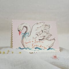 Carte Birthday Cygne