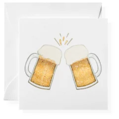 Carte Scintillante Beers Cheers