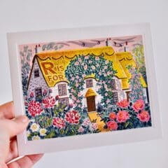 Carte de voeux Alphabet R is for Rose