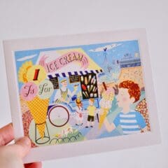Carte de voeux Alphabet I is for Ice Cream