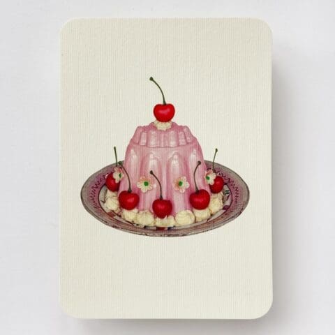Carte Blanc-Manger Pétales de Roses