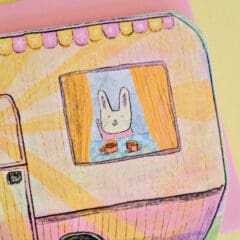 Carte Caravane Lapin