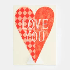 Carte Coeur - Love You