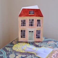 Carte de Vœux Pink English Cottage