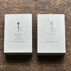 Coffret de Cartes Thank You Letterpress
