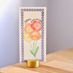 Autocollants Washi Poppy