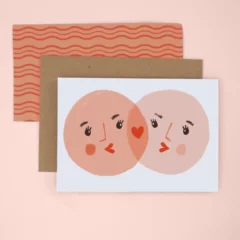 Carte Pink Kiss