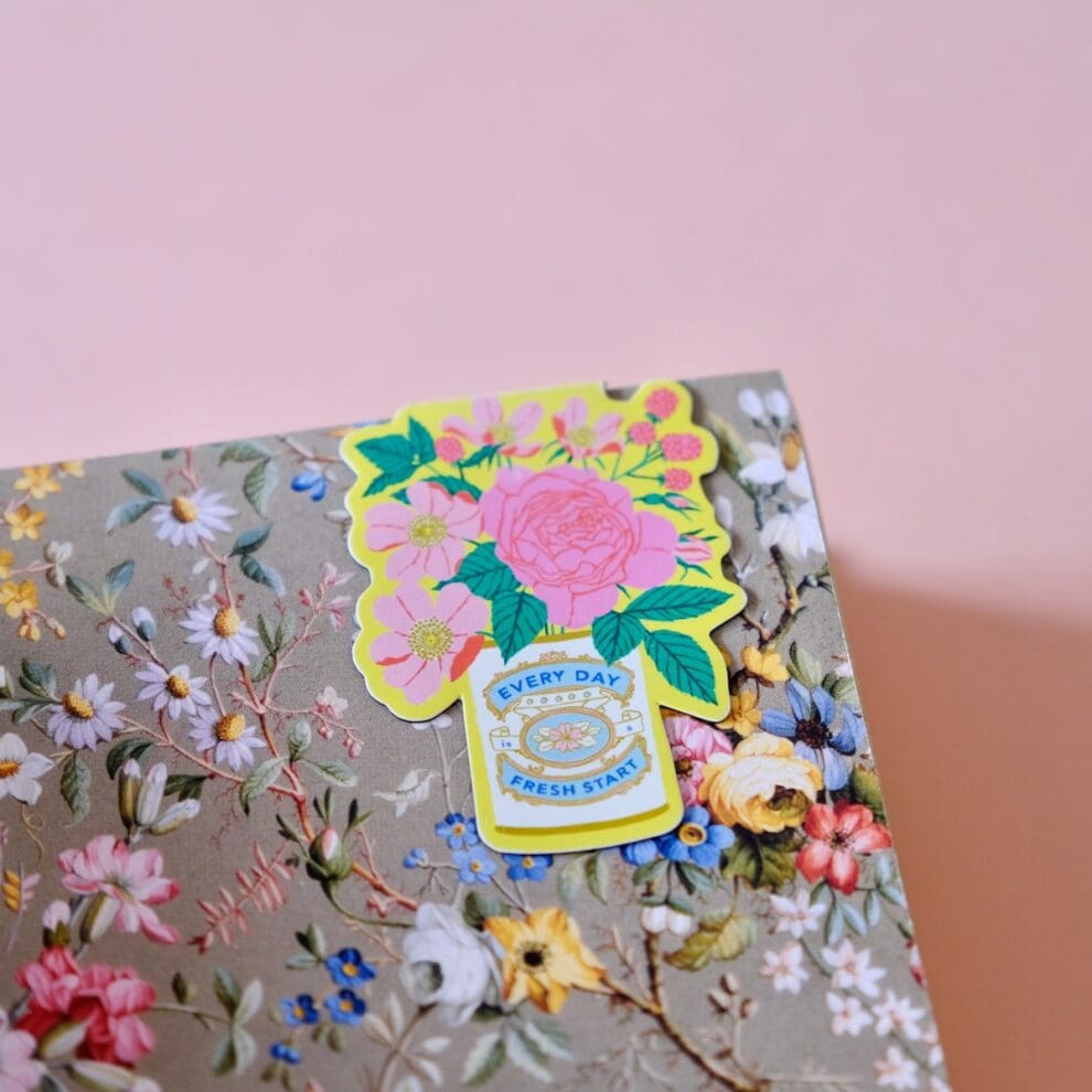 marque-page fleuri
