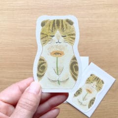 Mini Carte Flower Cat