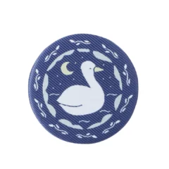 Clip Badge Cygne Bleu