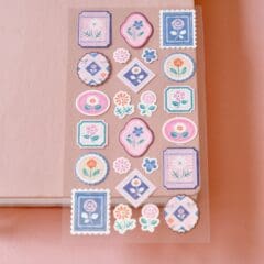 Stickers Rétro Modern Flowers