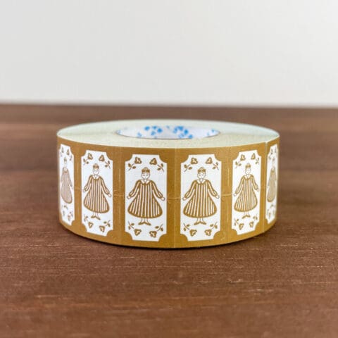 Rouleau de Gommettes Japonaises - Retro Brown