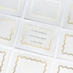 Etiquettes Deluxe Or + Blanc