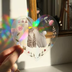 Sticker de Fenêtre / Rainbow Maker : Bisous Moustache