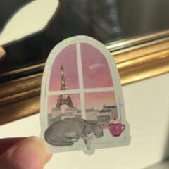Sticker Holographique Fenêtre Grenadine