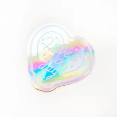 Sticker Holographique Coeur