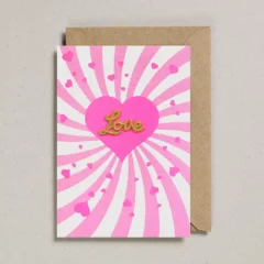Carte Brodée Love