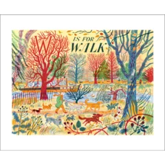 Carte de voeux Alphabet W is for Walk