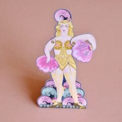 Carte Papercut Fanny French Cancan