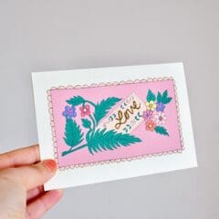 Carte Scintillante Frilly Love