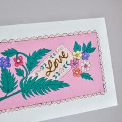 Carte Scintillante Frilly Love