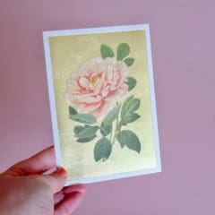 Carte Gold Peony