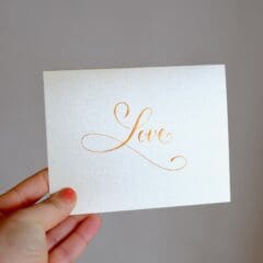 Carte Voeux Love Holographique