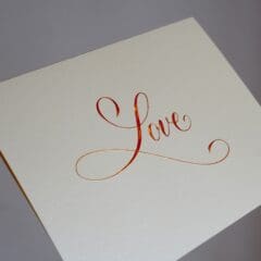 Carte Voeux Love Holographique