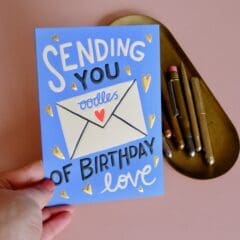 Carte Sending Birthday Love