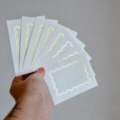 Etiquettes Deluxe Or + Blanc