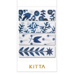 Carnet de Notes Kitta Collage Fleurs Bleues
