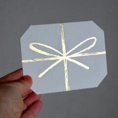 Mini Carte Noeud Doré