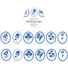 Masking Tape Blue Bloom