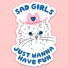 Sticker Sad Girls